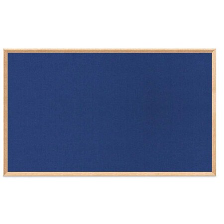United Visual Products Decor Wood Combo Board, 72"x48", Walnut/White Porcelain & Blue Spruce UV705DEFAB-WALNUT-WHTPORC-BLSPRU